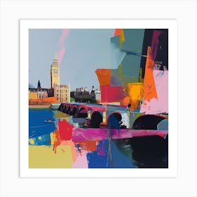 Abstract Travel Collection London England 1 Art Print