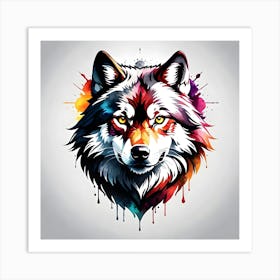 Wolf Head 6 Art Print