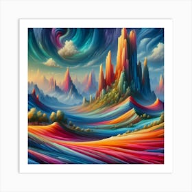 Starry Night Symphony Art Print