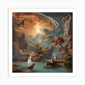 Surreal scene Art Print