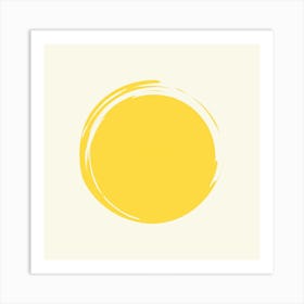 Yellow Circle Art Print