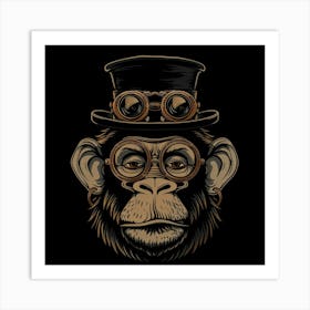 Steampunk Monkey 24 Art Print