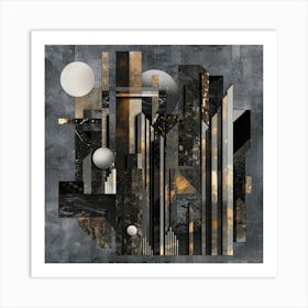 Abstract Cityscape 13 Art Print