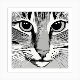 Cat'S Face 1 Art Print