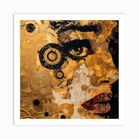 Face Of Gold Art Print