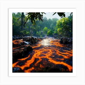 Lava Flow Art Print