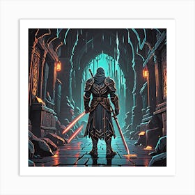 Knight In Shining Armor Art Print