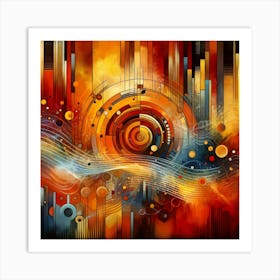 Abstract Music Painting Art Print