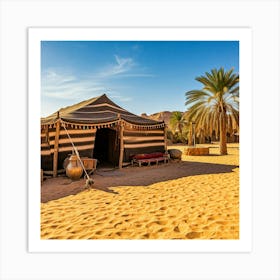 Bedouin Oasis Tent Art Print