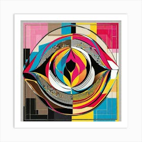 Color eye Art Print