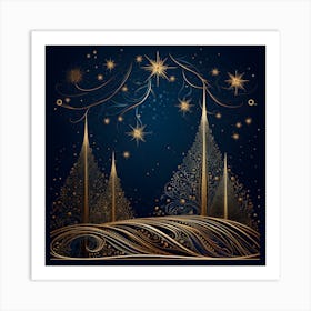 Elegant Christmas Design Series022 Art Print