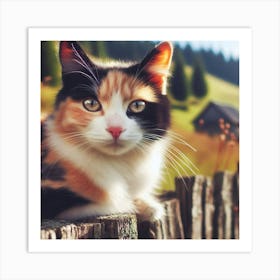 Calico Cat 1 Art Print