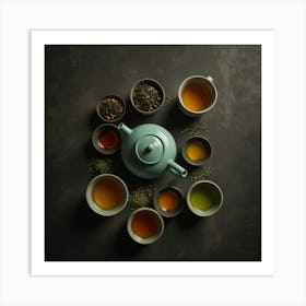 Tea Art 160 Art Print