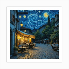 Cafe Terrace At Night, Van Gogh Art Print