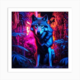 Wolf In The Forest Art Print