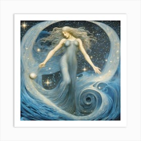 Aquarius The Water Bearer 1 Art Print