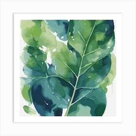 Green Leaf Art Print