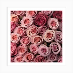 All Roses Colors Flat As Background Haze Ultra Detailed Film Photography Light Leaks Larry Bud (1) Art Print