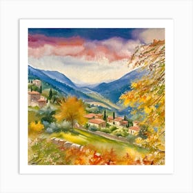 Autumn In Tuscany Art Print