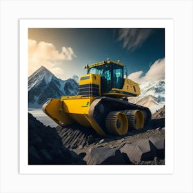 Buldozer Mountain (5) Art Print