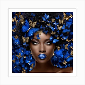 Blue Butterfly 2 Art Print