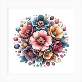 Floral Bouquet 2 Art Print