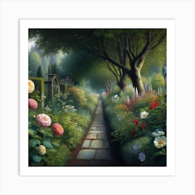 Garden Path 6 Art Print