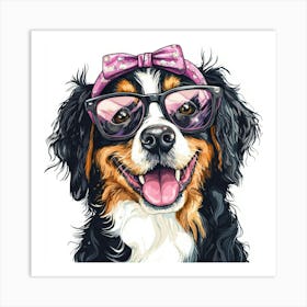 Bernese Dog 4 Art Print