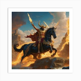 Aphrodite On Horseback Art Print