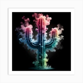 Cactus Smoke Art Print