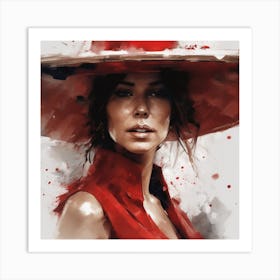 Red Hat 3 Art Print