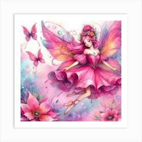 Fairy Flying Art Print