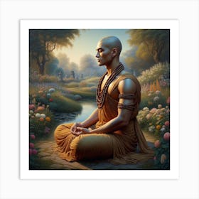 Buddha In Meditation 8 Art Print