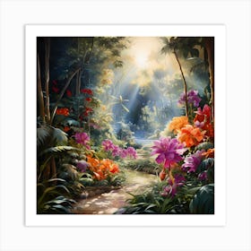 Burst of Bloom Elegance Art Print