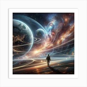 Space Landscape 10 Art Print