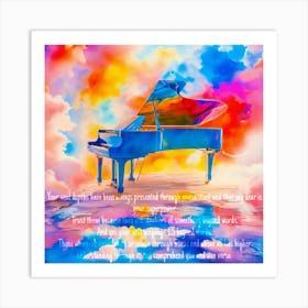 Through music Art Print