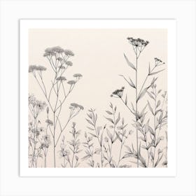 A wildflower field 3 Art Print