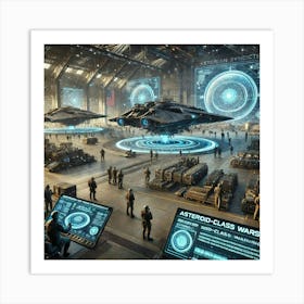 A Purpose Warship Hangars Asterian Syndicate 1024 Art Print