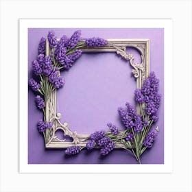 Lavender Frame 6 Art Print