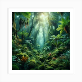 Mossy Forest Art Print