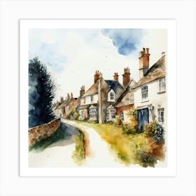 Cotswold Village 1 Art Print