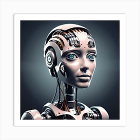 Cyborg Woman 34 Art Print