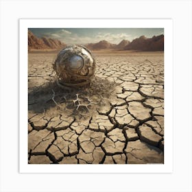 Ball In The Desert 2 Art Print