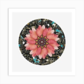 Mosaic Flower 2 Art Print