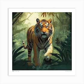 Tiger In The Jungle 21 Art Print