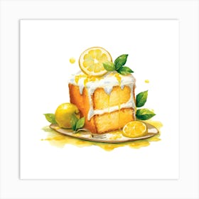 Lemon Cake Art Print