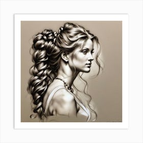 Portrait Of A Woman 4 Art Print