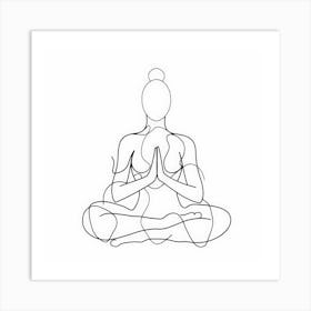 Meditating Woman 1 Art Print