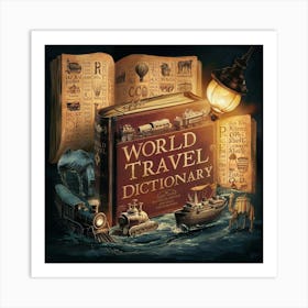 A Captivating Illustration Of A Vintage World Trav S1p Bbjxrim7v3va5dauda Jjiblsdsrykmcfmz412a5q Art Print