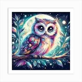 Illustration Owl 1 Art Print